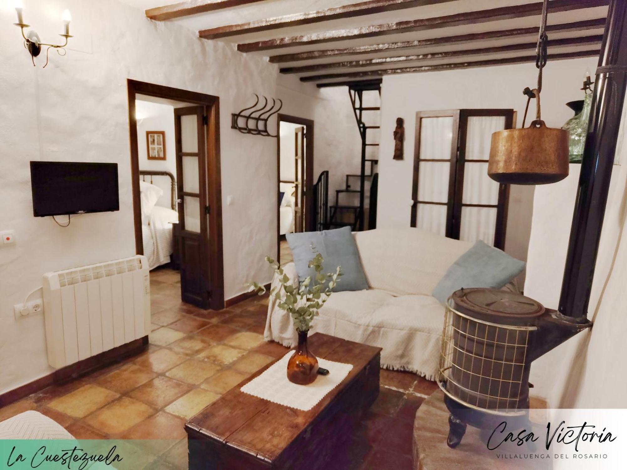 Conjunto Rural Casa Victoria Pensionat Villaluenga Del Rosario Eksteriør billede